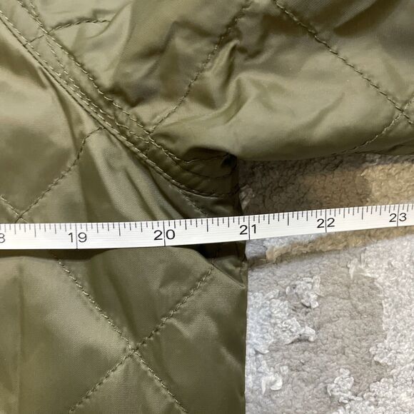 Vince Quilted Bomber Jacket Olive green Nylon Size Extra Small XS - Picture 11 of 12